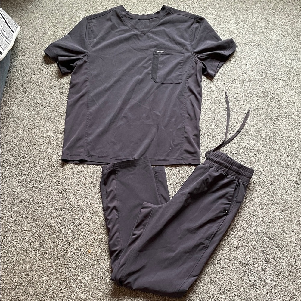 Jaanuu Scrub Set - Men’s Medium, Gray
